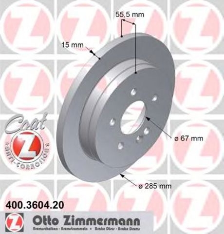 Дискові гальма 400360420 ZIMMERMANN