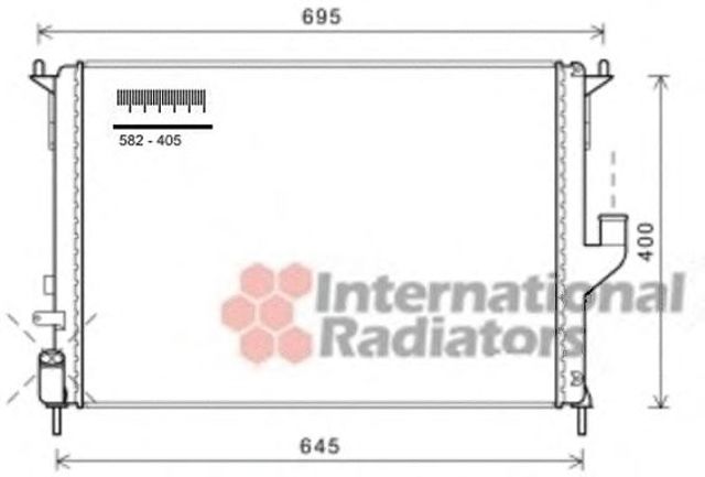 Підвіска радіатора 43002477 VAN WEZEL