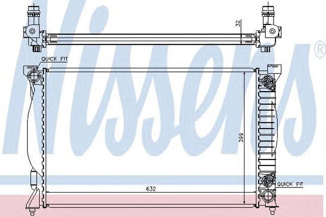 Радіатор 60300A NISSENS