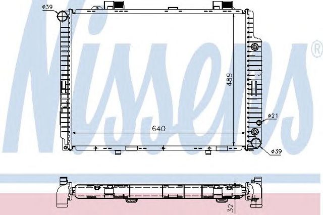 Радіатор 62608A NISSENS