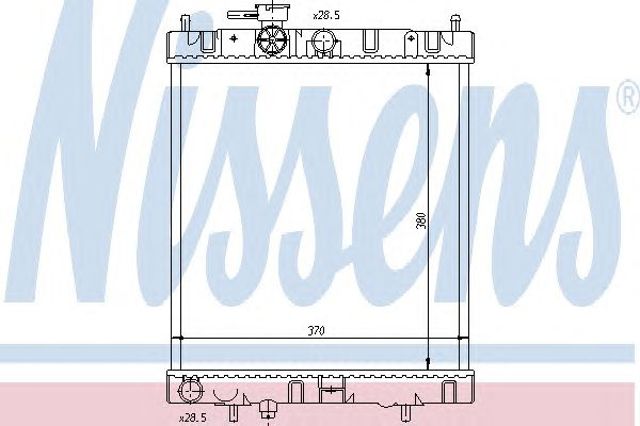 Радіатор 62954 NISSENS