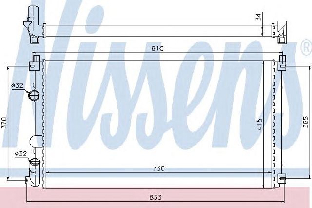 Система охолодження двигуна 63819 NISSENS