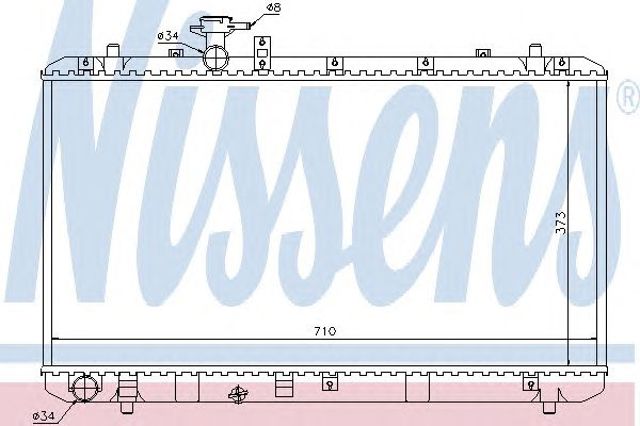 Підвіска радіатора 64197 NISSENS