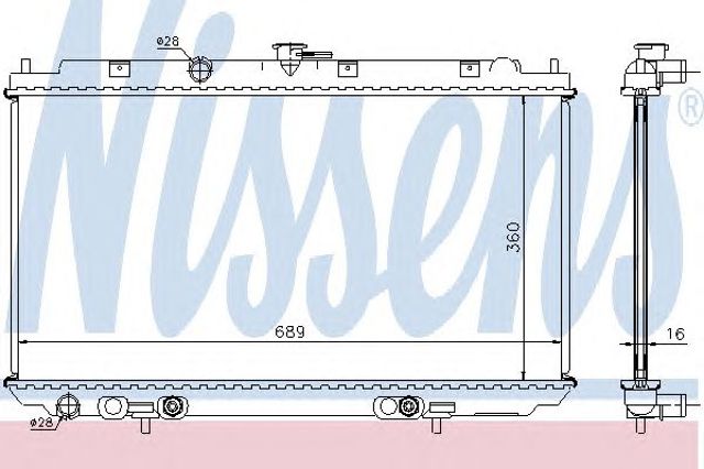 Радіатор основний 67345A NISSENS