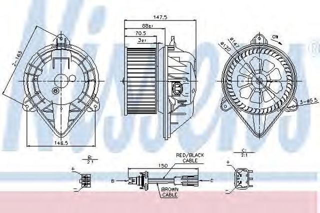 Вентилятор грубки 87024 NISSENS