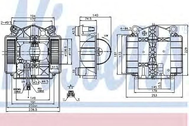 Вентилятор грубки 87110 NISSENS