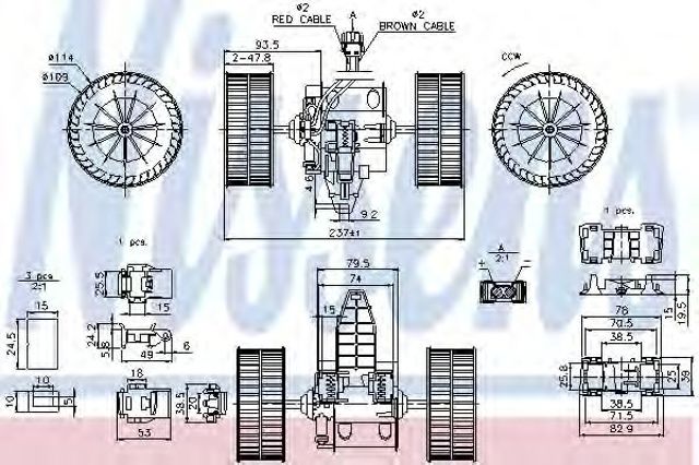 Електромотор пічки 87117 NISSENS