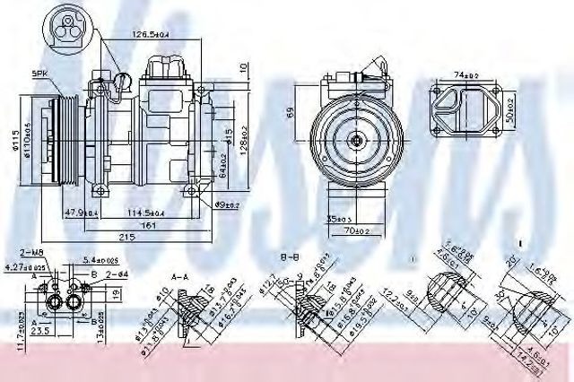 Компресор холодоагенту 89093 NISSENS
