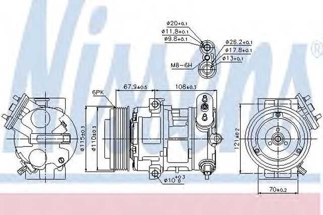 Насос кондиціонера 89126 NISSENS