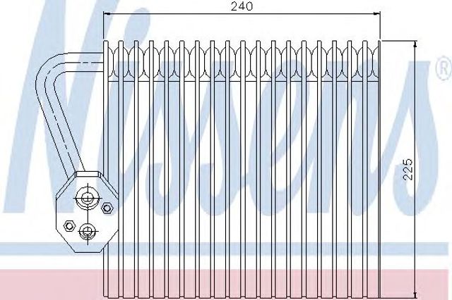 Охолоджувач повітря 92167 NISSENS