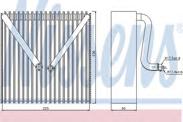 Охолоджувач повітря 92191 NISSENS