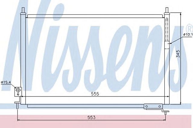 Радіатор системи охолодження кондиціонера 940008 NISSENS
