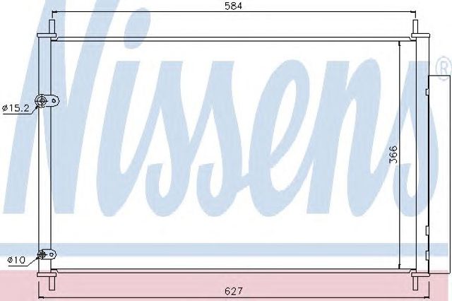 Конденсатор системи охолодження системи 940037 NISSENS