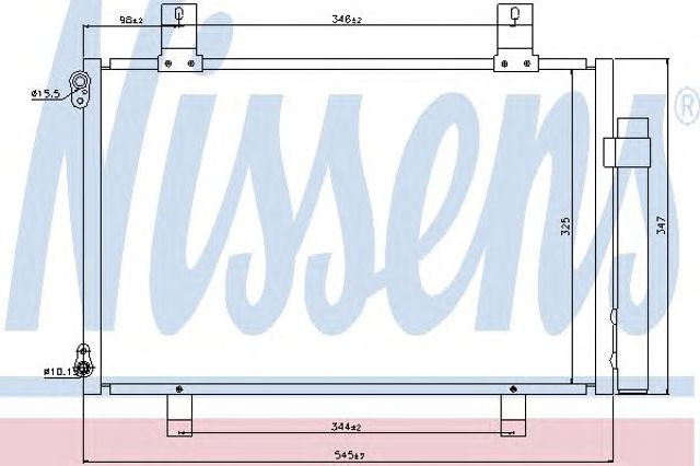 Радіатор охолодження кондиціонера 940057 NISSENS