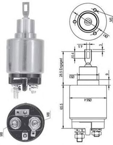 Тягове реле стартера 940113050126 MAGNETI MARELLI