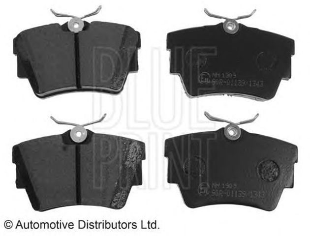 Задні гальмівні колодки ADN142119 BLUE PRINT