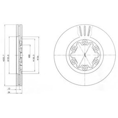Ротор гальмівний BG3559 DELPHI
