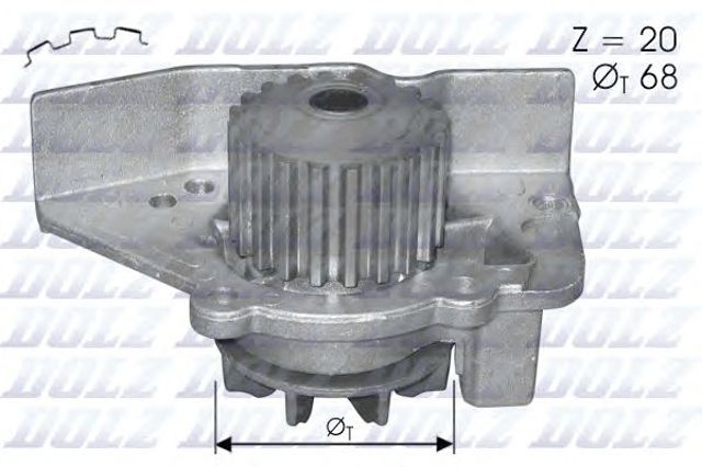 Помпа охолодження Peugeot 806