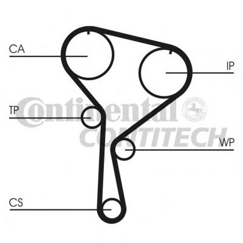 Ремни ГРМ CT1035WP4 CONTINENTAL