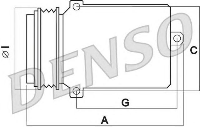 Компресор кондиціонера DCP05082 DENSO