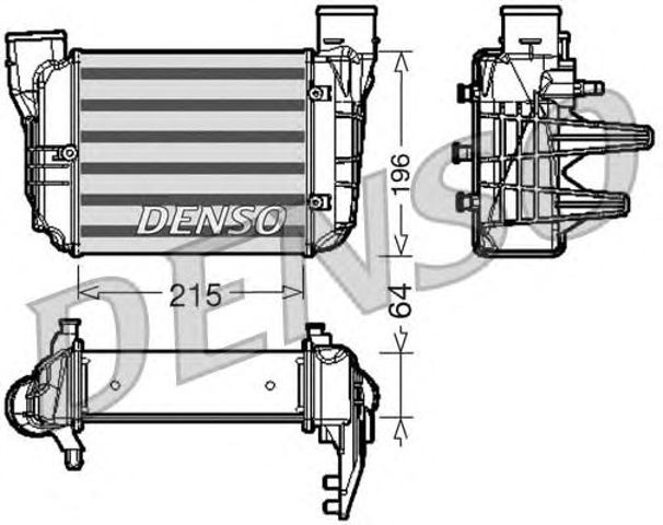 Радіатор интеркуллера DIT02002 DENSO