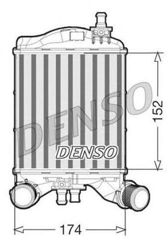 Охолоджувач наддувочного повітря DIT09112 DENSO