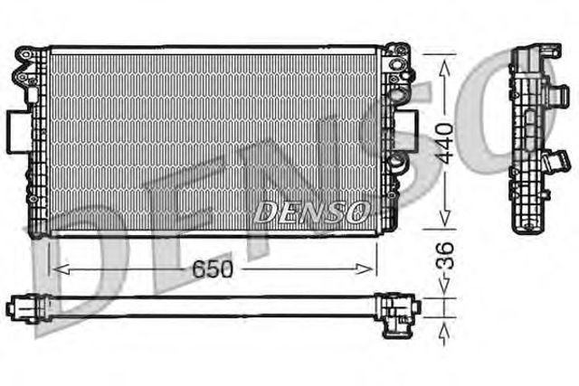 Підвіска радіатора DRM12004 DENSO