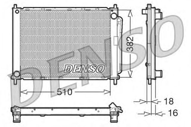 Радіатор водяний DRM23100 DENSO