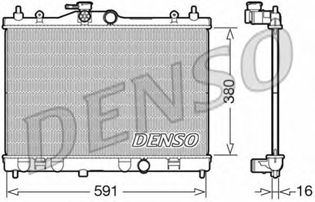 Підвіска радіатора DRM46040 DENSO