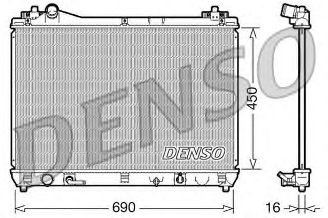 Радіатор охолодження DRM47017 DENSO