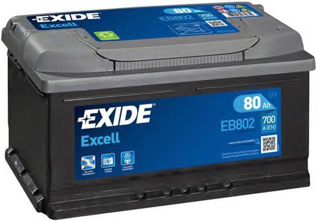 Акумулятор автомобільний EB802 EXIDE