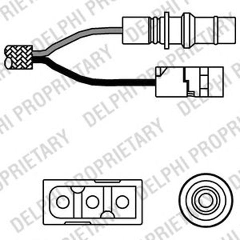 Датчик кисню ES1027612B1 DELPHI