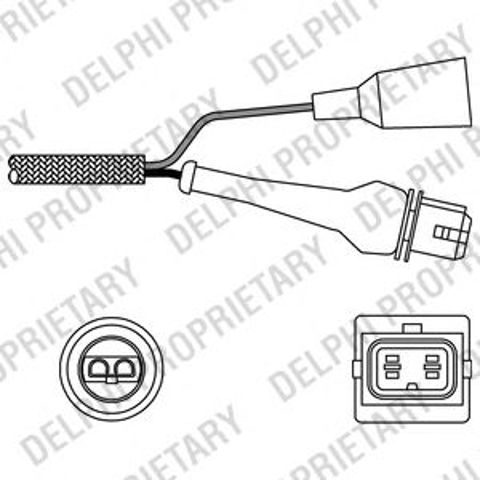 Датчик кисню ES1100012B1 DELPHI