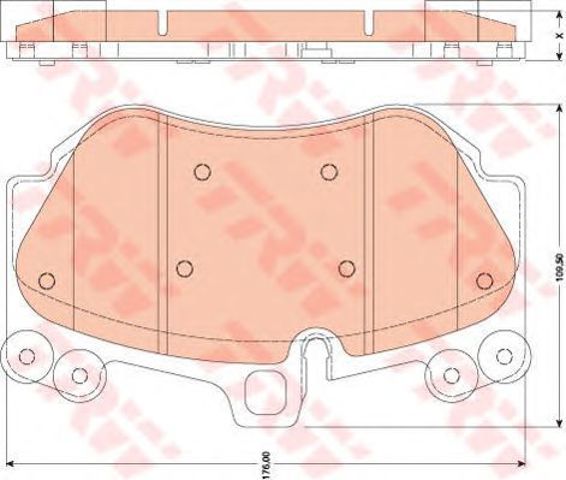 Тормозні колодки GDB1764 TRW