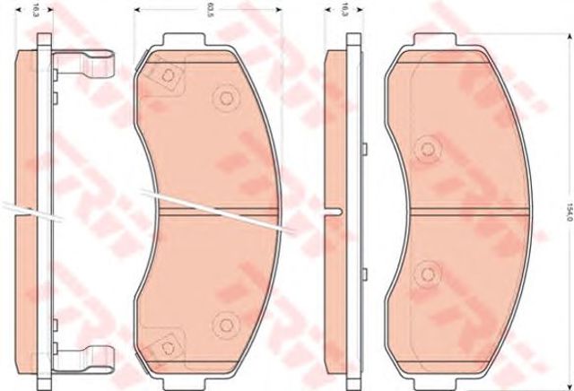 Дискові гальма GDB3434 TRW