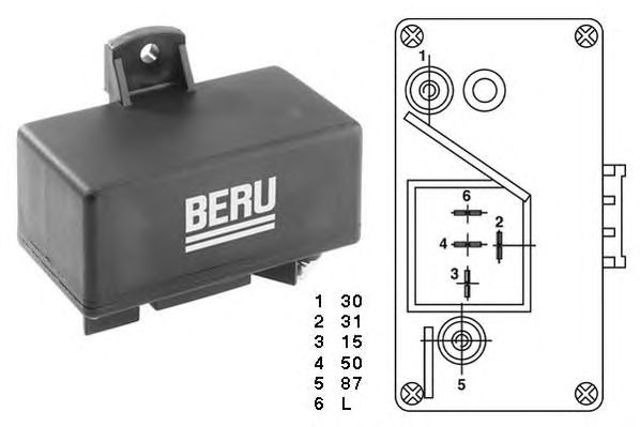 Реле свічок накалу GR065 BERU
