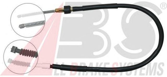 Трос ручного гальма задній, лівий K16327 ABS