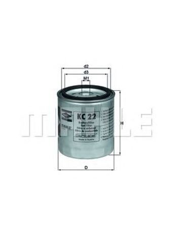 Фільтр палива KC22 MAHLE