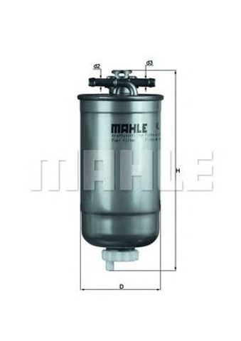 Фільтр тонкого очищення палива KL147D MAHLE