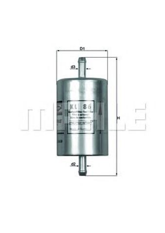 Фільтр паливний KL86 MAHLE