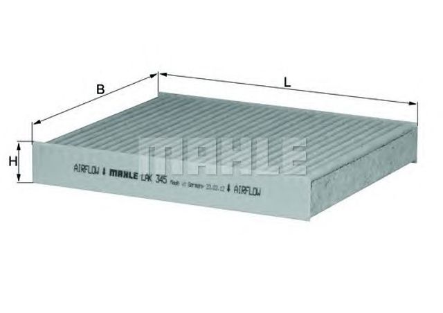 Фільтр повітряний обігрівача LAK345 MAHLE