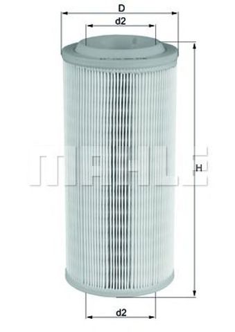 Фільтр повітряний LX1595 MAHLE