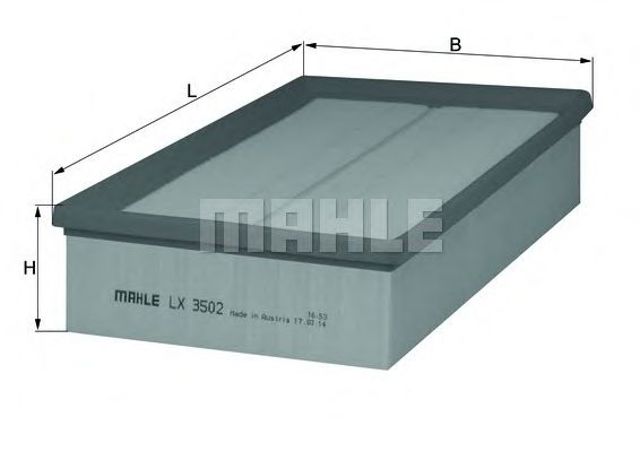 Автомобільний фільтр повітря LX3502 MAHLE