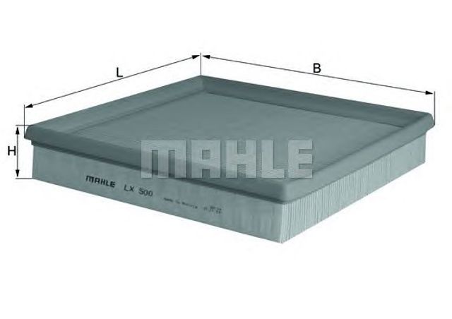 Автомобільний фільтр повітря LX500 MAHLE