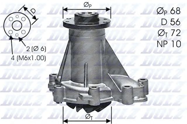 Помпа охолодження M276 DOLZ