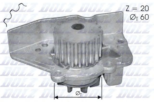 Насос охолоджуючої рідини N405 DOLZ