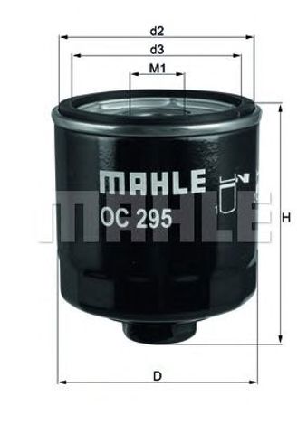 Масляний фільтр двигуна OC295 MAHLE