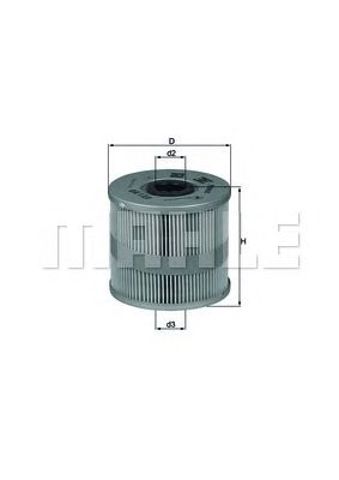 Фільтр масла OX122D MAHLE