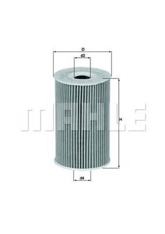 Фільтр масляний ДВЗ OX351D MAHLE
