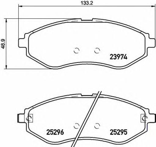 Колодки передні P10057 BREMBO